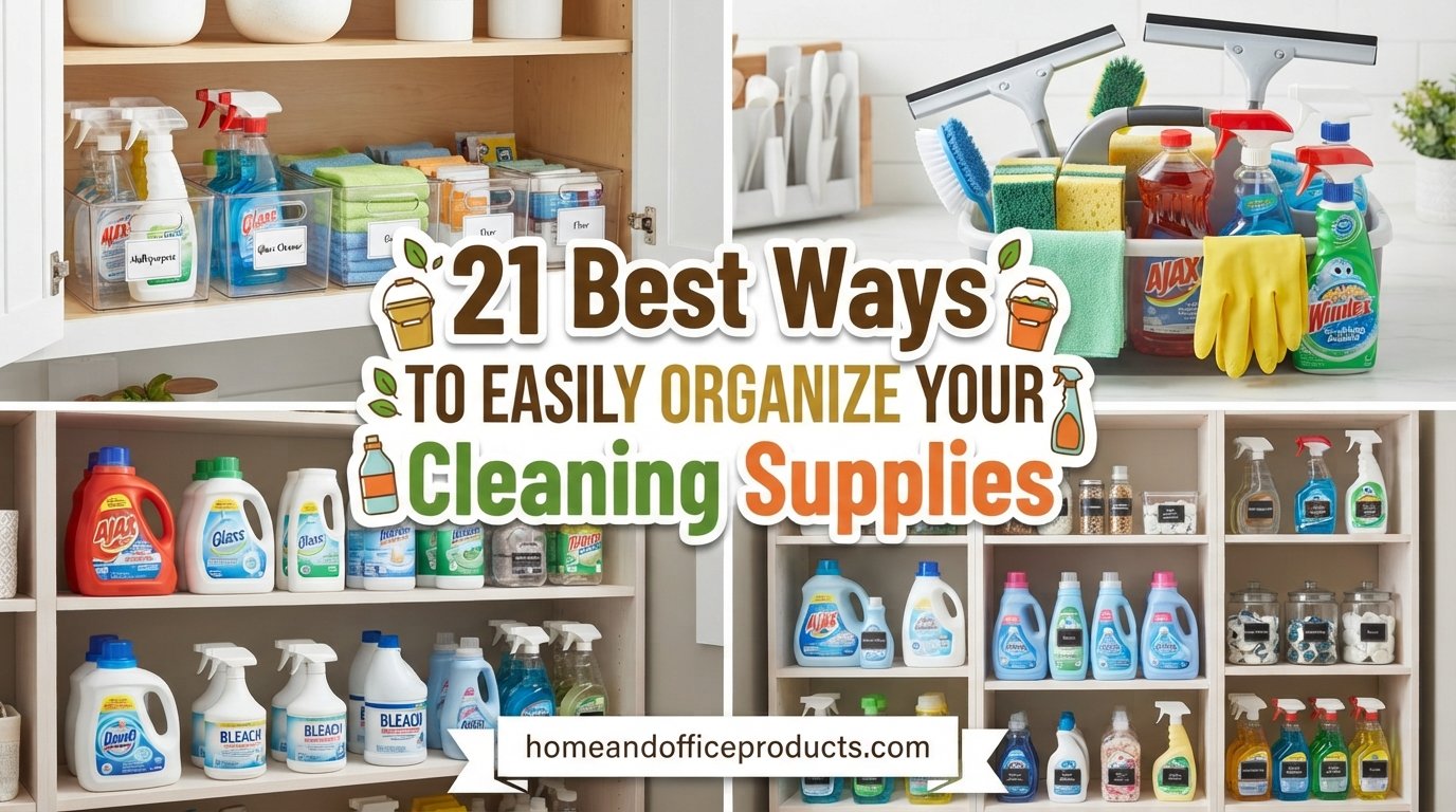 20 Easy Cleaning Supplies Organization Ideas That Actually Work