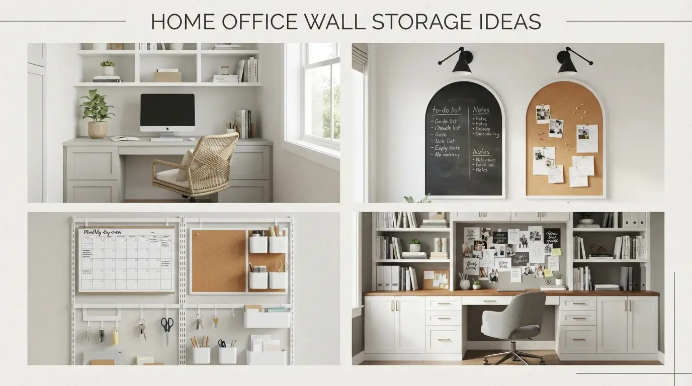 20 Clever Home Office Wall Storage Ideas to Maximize Space