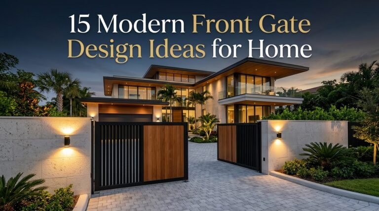 15 Stunning Front Gate Design Ideas for Homes 2026