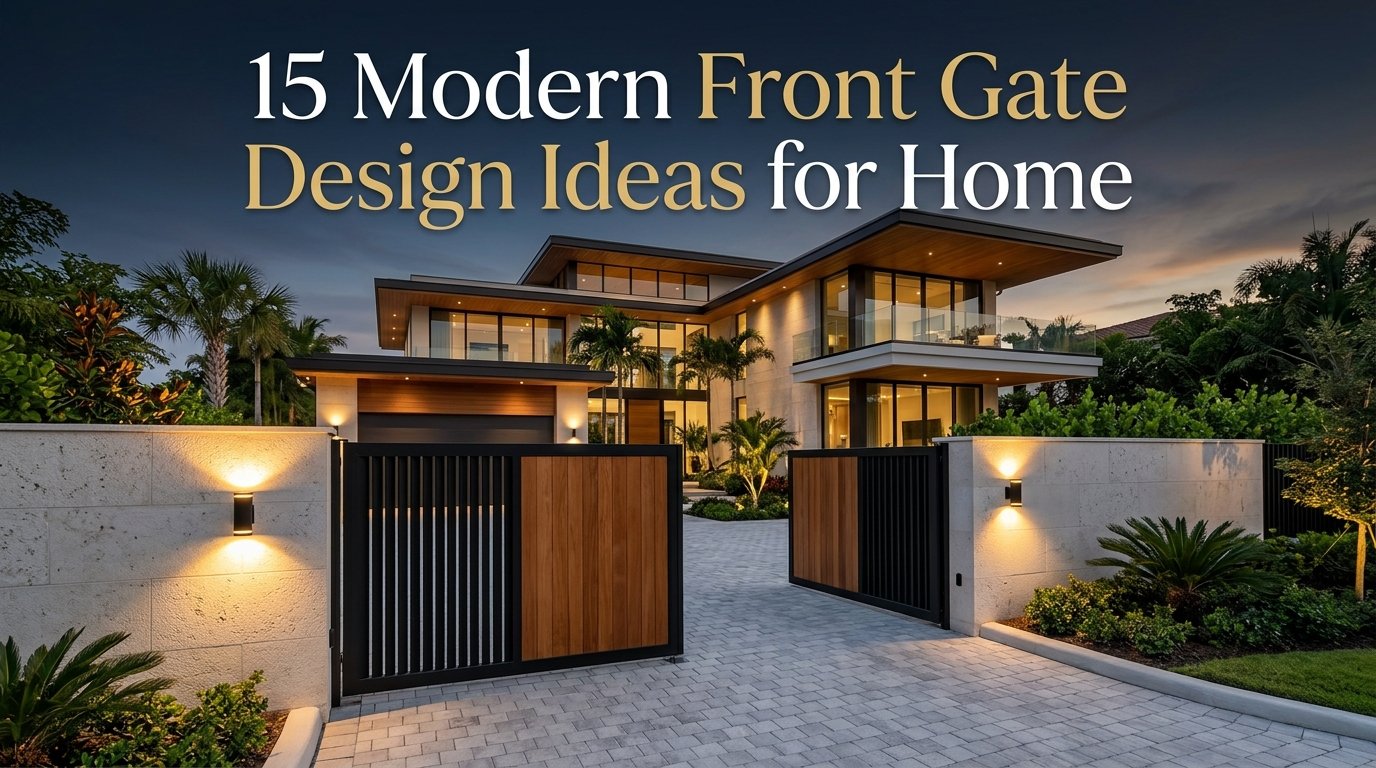 15 Stunning Front Gate Design Ideas for Homes 2026