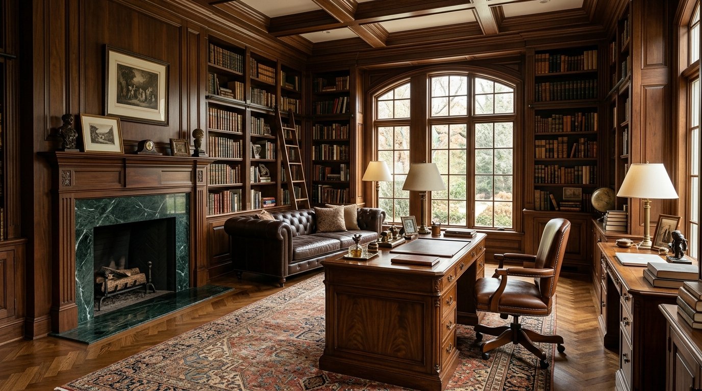15 Stunning Old Money Office Ideas That Exude Quiet Wealth
