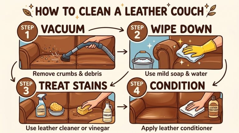 How to Clean a Leather Couch the Right Way (Proven, Safe Steps)